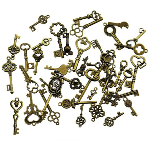 Set de 40 llaves de bronce vintage