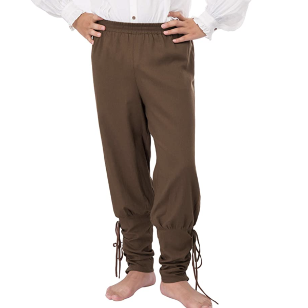 Pantalones victorianos de clases bajas de algodón